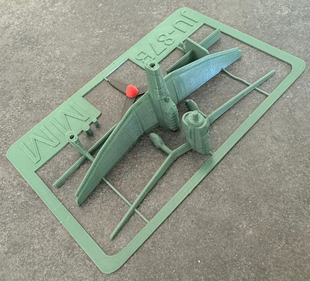ゆう　2点セット Stuka Ju-87 B2 kit card by MM | Download free STL model