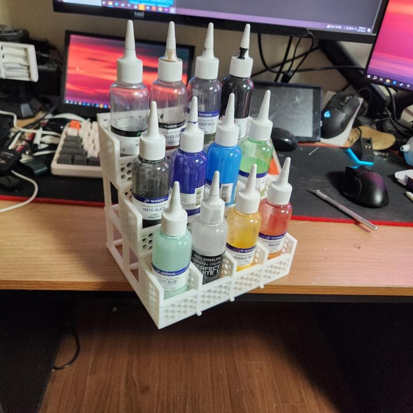 prefabricated paint storage rack