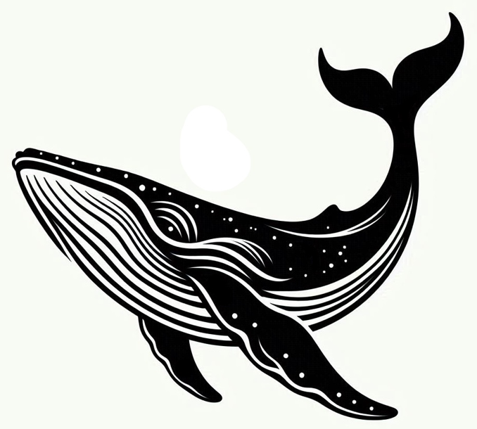 Humpback whale 2 (two colours)