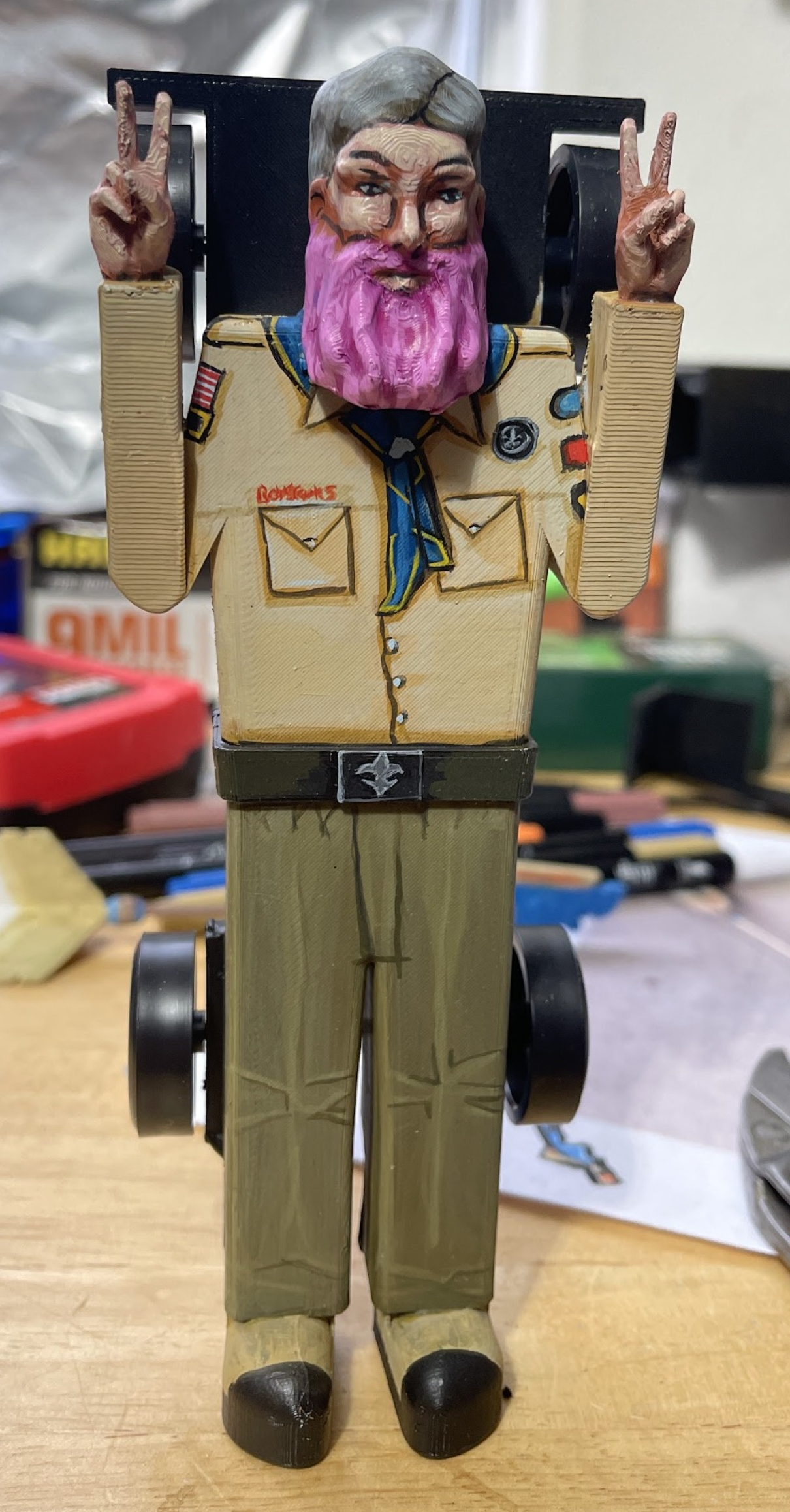 "Peace Out" Pinewood Derby Car