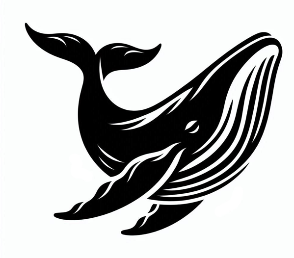 Humpback whale 4 (two colours)