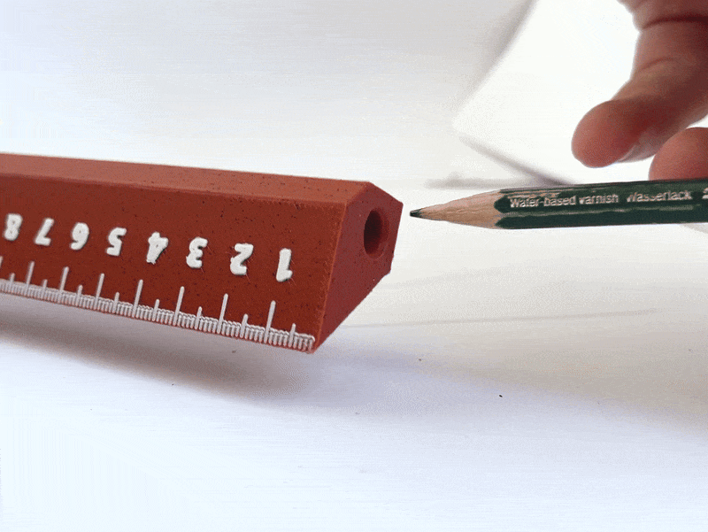 Pencil Holder Ruler