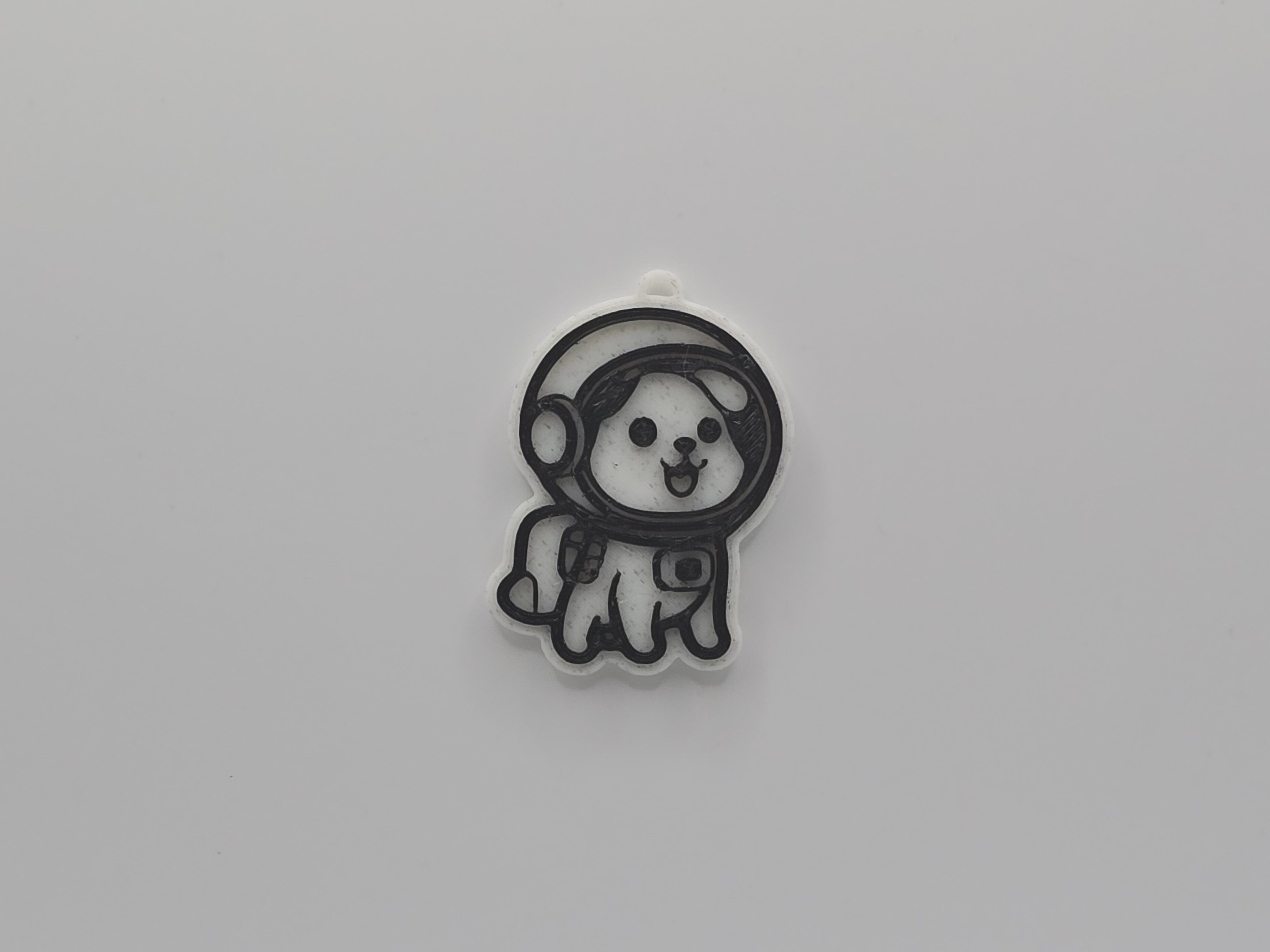 Cute Astronaut Dog Keychain