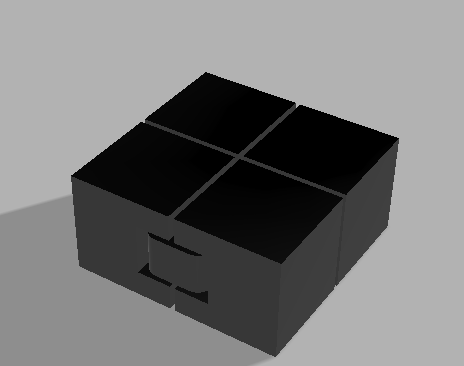 Twisting square / moving cubes