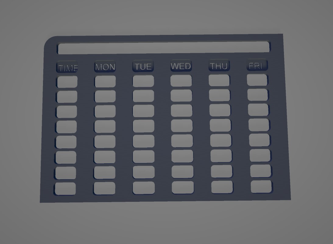 School Schedule Template