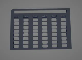 School Schedule Template