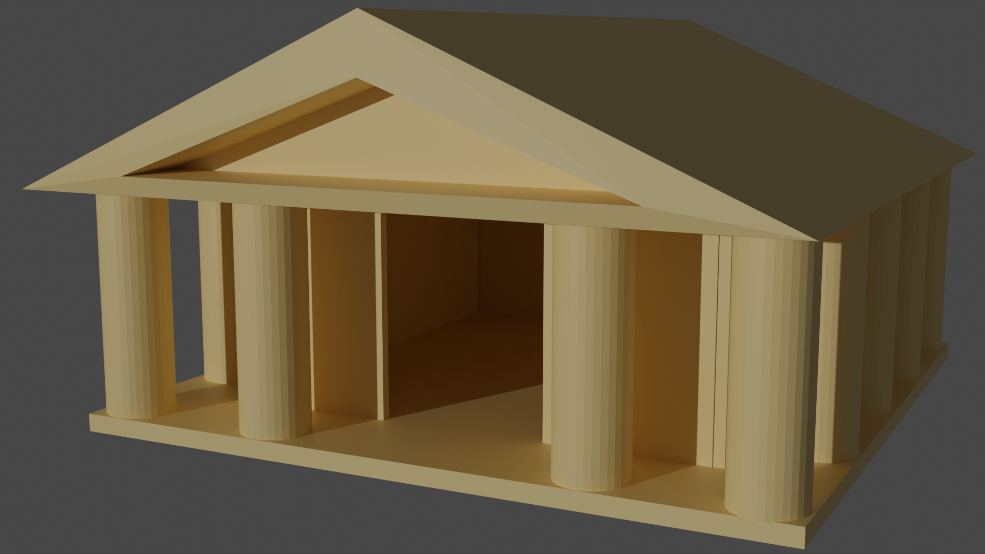 Greek-Style Temple by WetCementStudio Support | Download free STL model ...