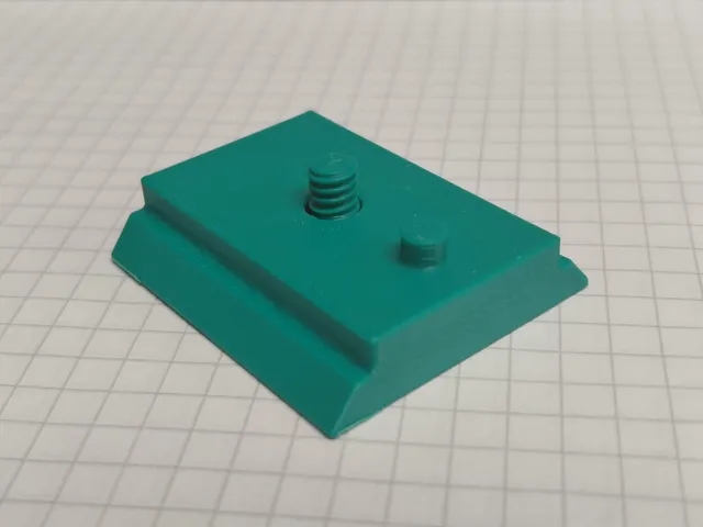 Tripod quick release mount with print in place screw