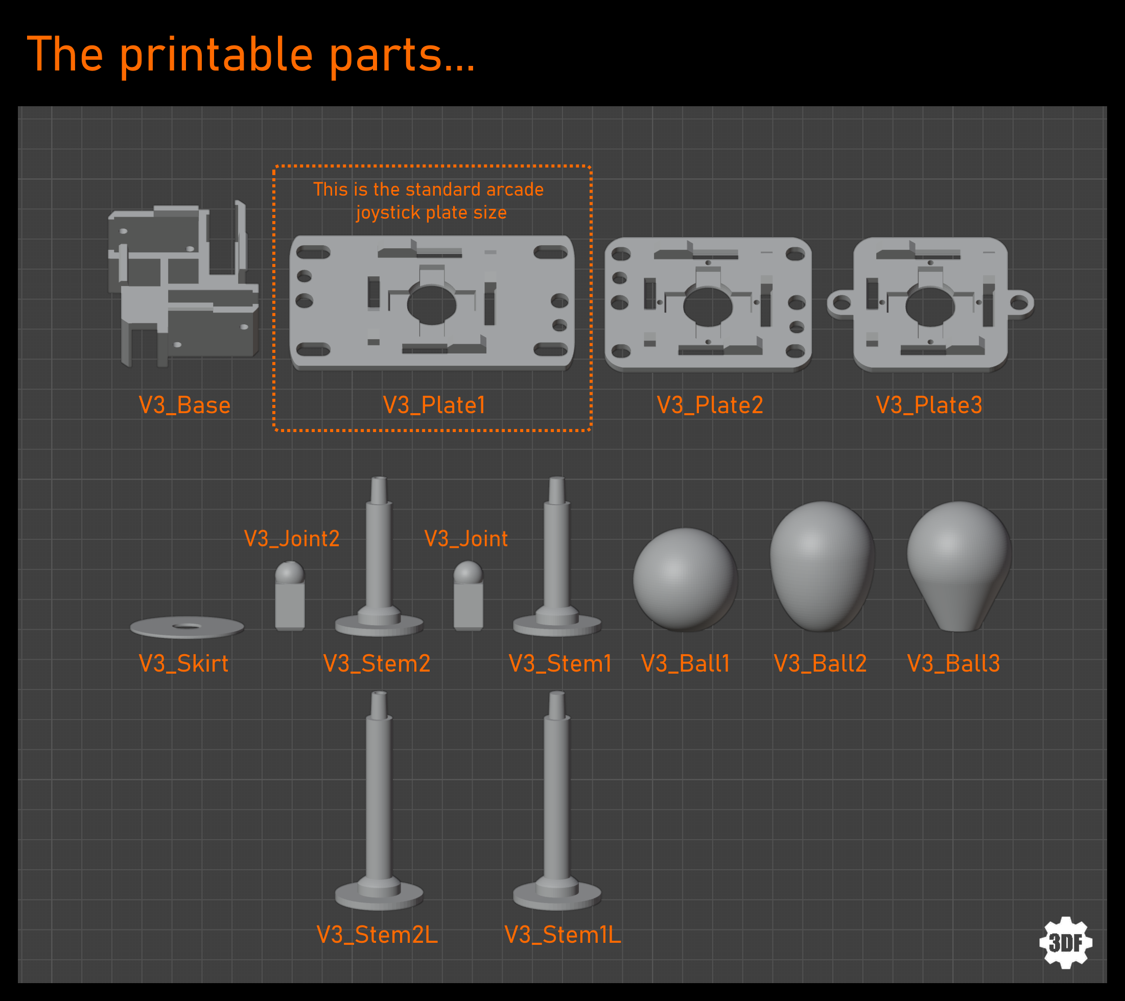Arcade Joystick Mechanism - Version 3 — miniatura 3