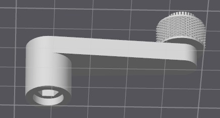 Knurled Spinner Handle