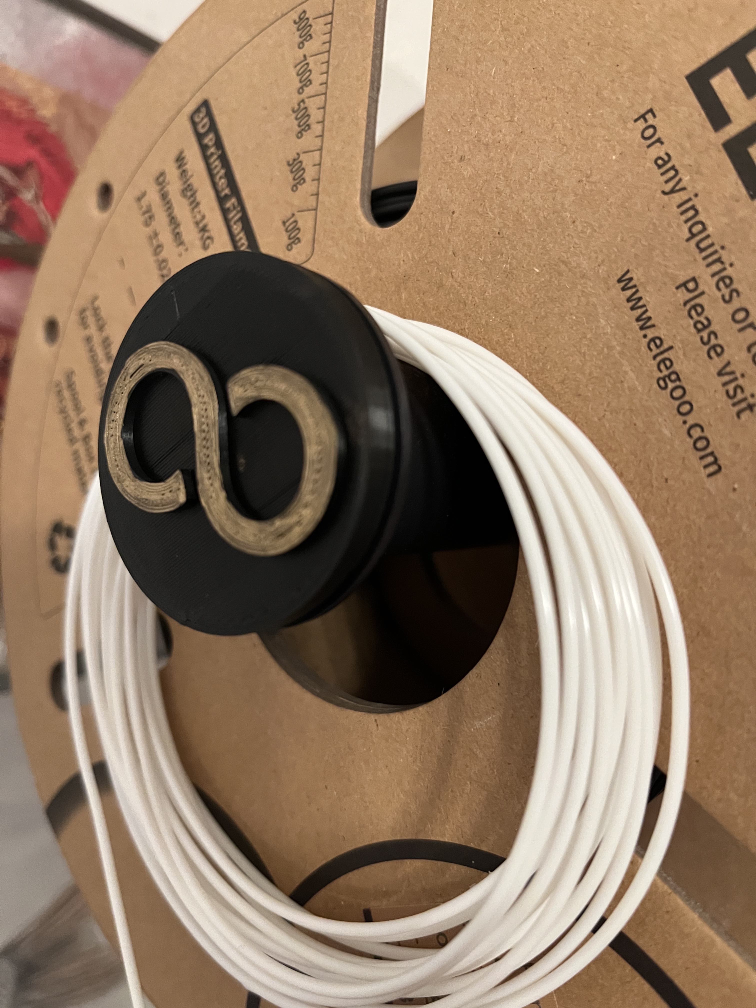 Cap for Elegoo Neptune Spool Holders (Customizable)