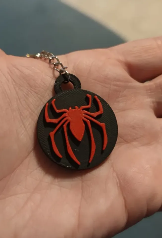 Spiderman keyChain by Fernando Ureña Herrero | Download free STL model ...