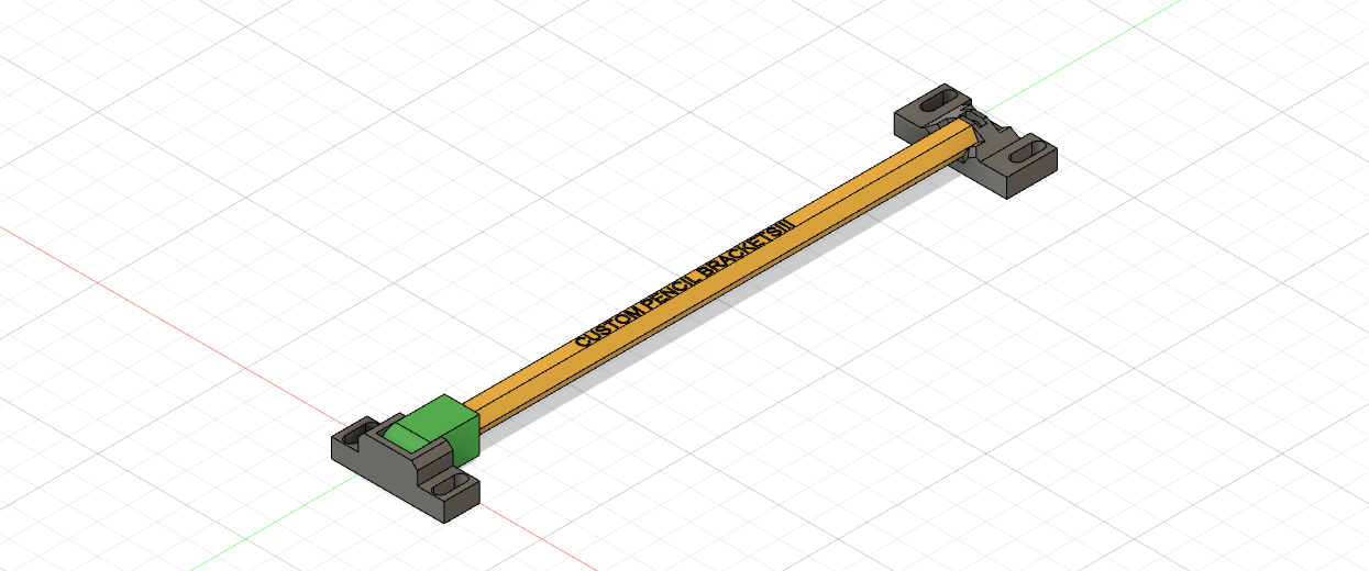 Pencil mounts for laser cutting