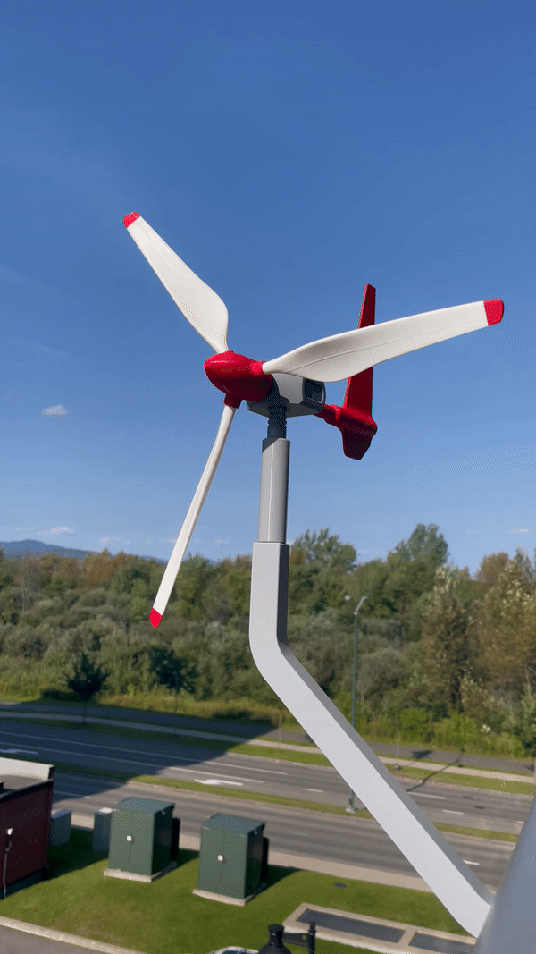 Windmill Wind Turbine - 100% Printable