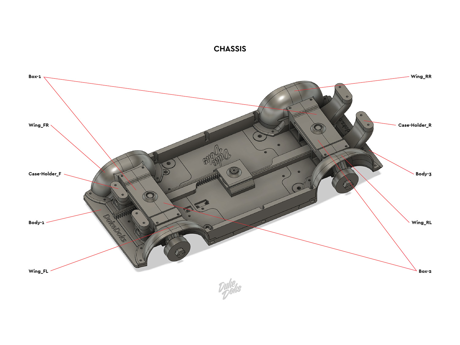 Chasis para DeLorean 1/10 — miniatura 4