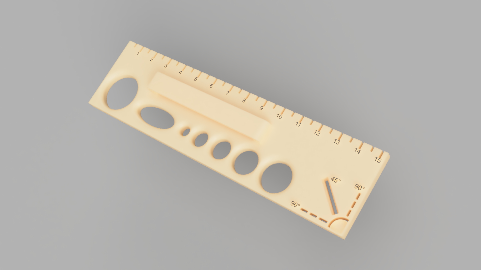 Multifunctional School Ruler