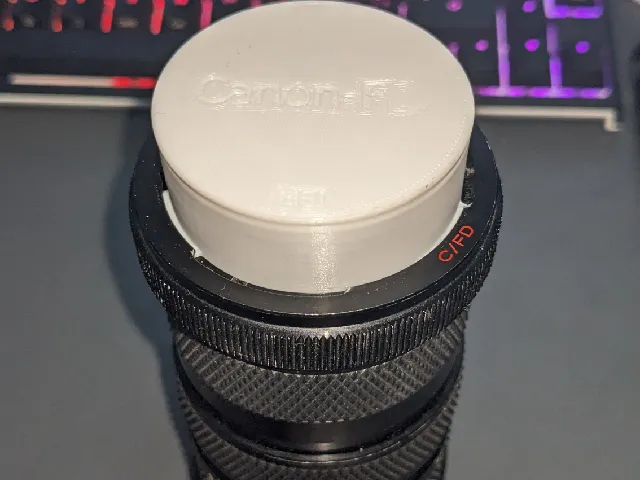 Canon-FD lens mount cap