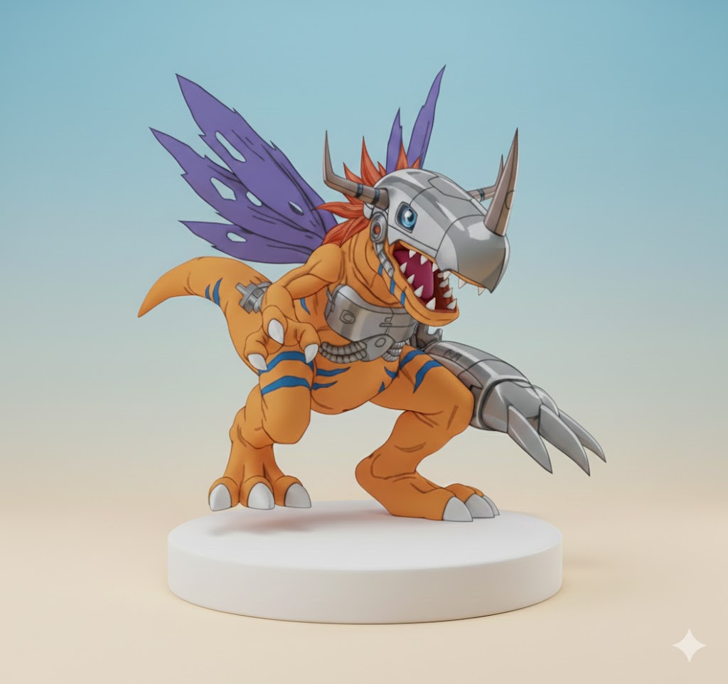 MetalGreymon Digimon Creature Model