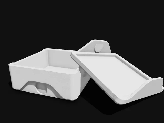 Aufbewahrungsbox für Festseife (containment box for solid soap) 60x60x20mm