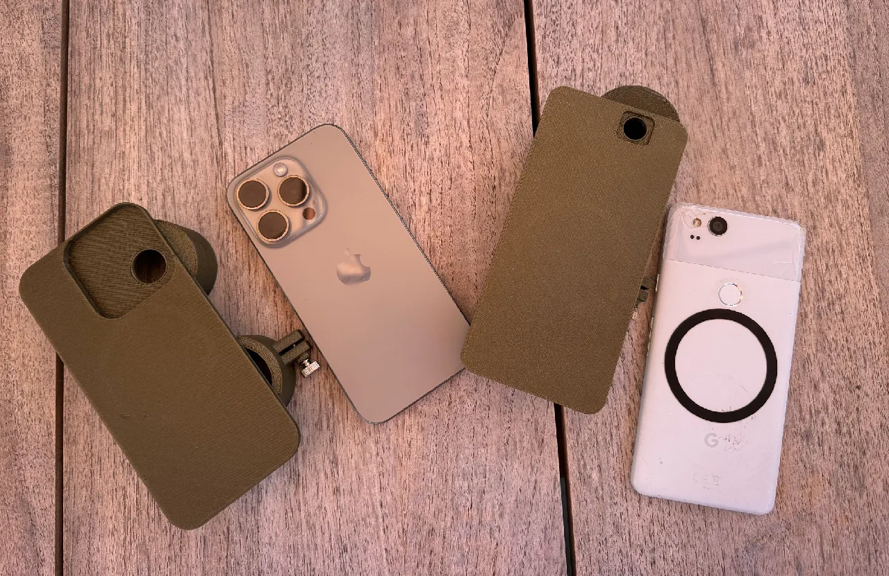 Customizable Magnetic Phone Adapter for Binoculars (Digiscoping