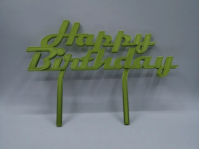 Caketopper Happy Birthday