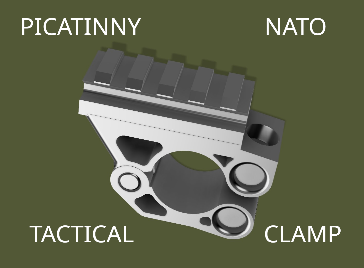 Tactical Picatinny Nato rail clamp