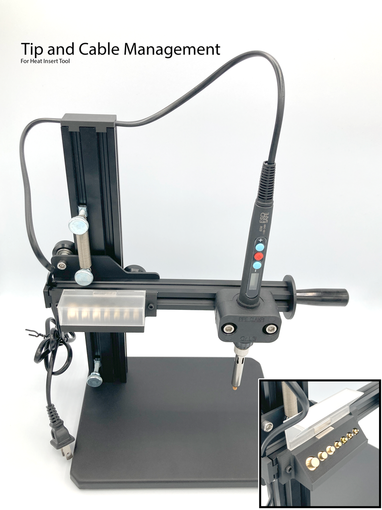 Heat Press Machine Integrated Tip and Cable Management