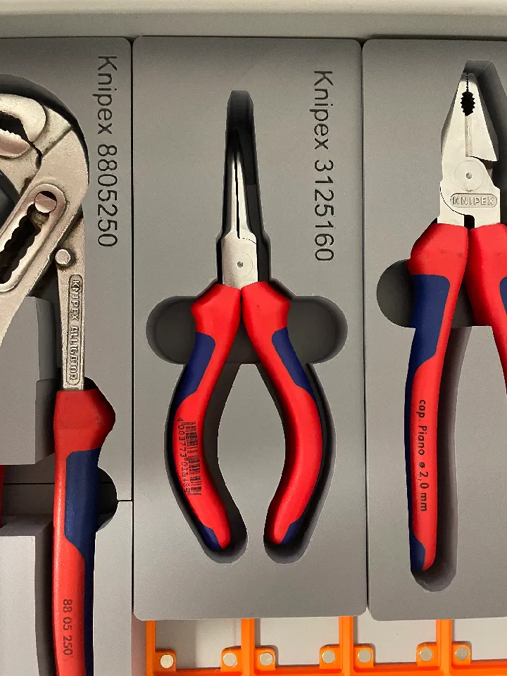 Gridfinity Knipex 3125160 needle nose pliers needle nose pliers