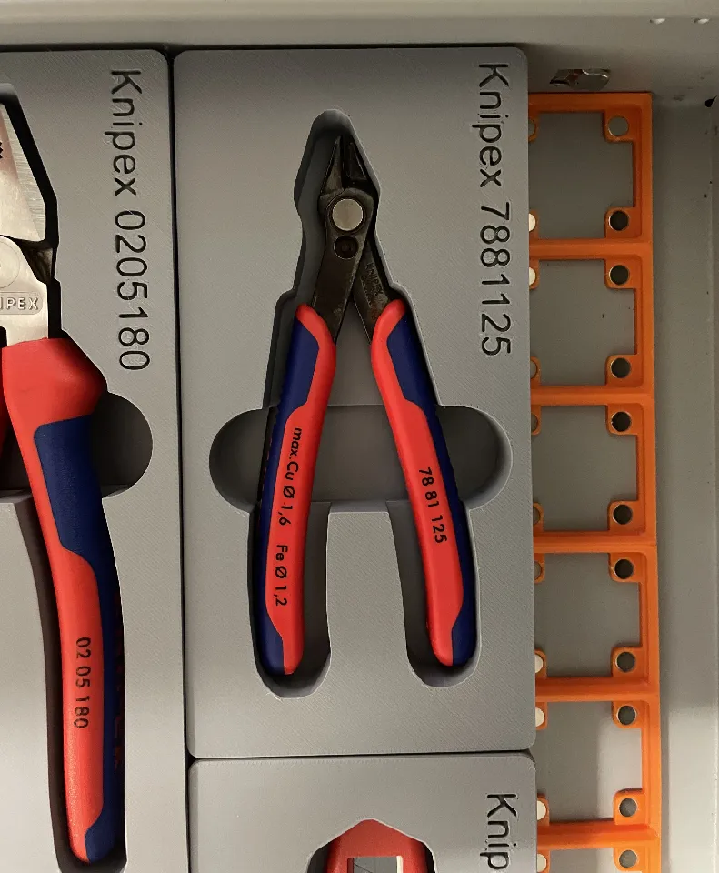 Gridfinity Knipex 7881125 side cutter Seitenschneider by Matthias
