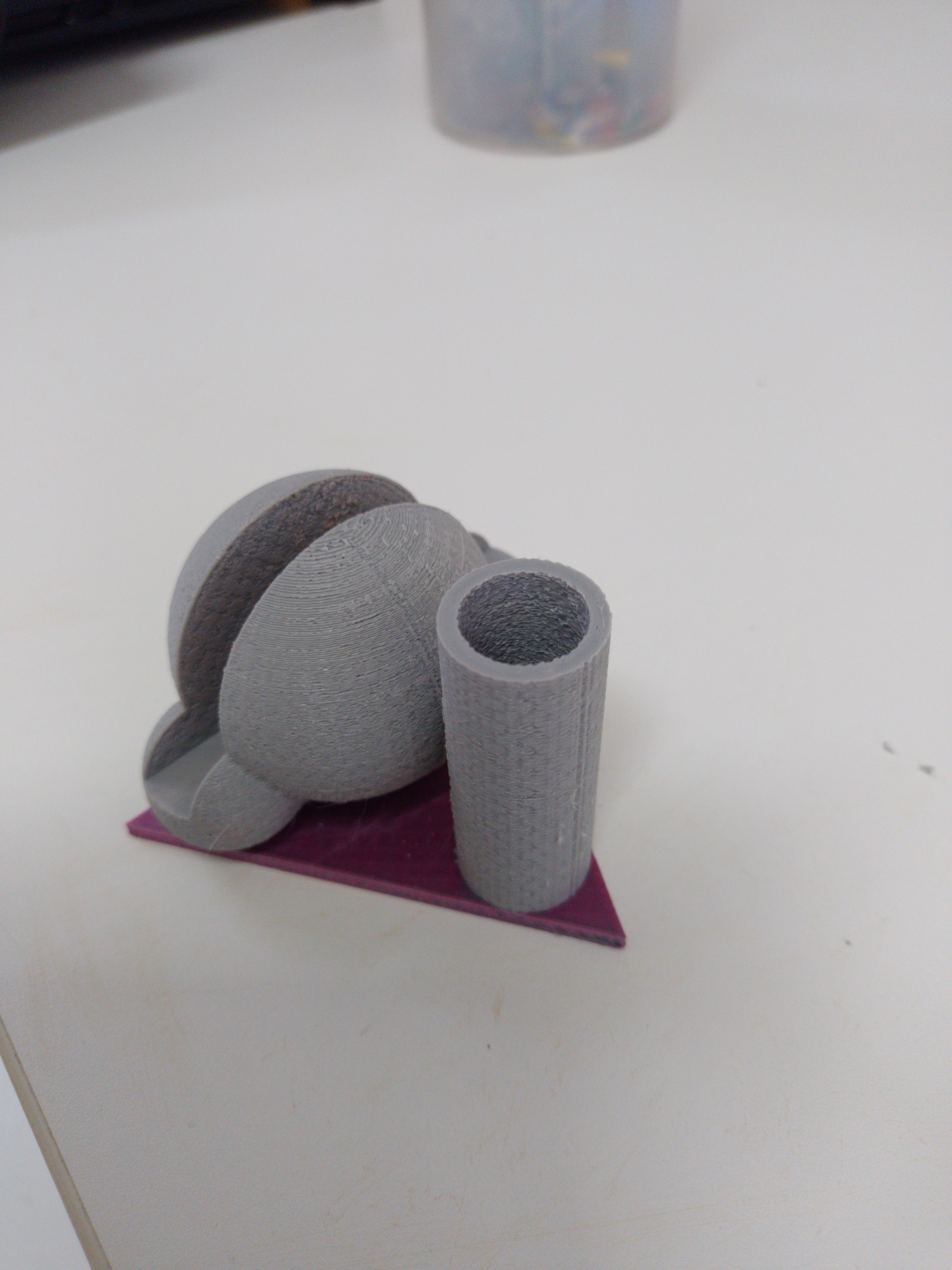 Suporte para papel e caneta, química