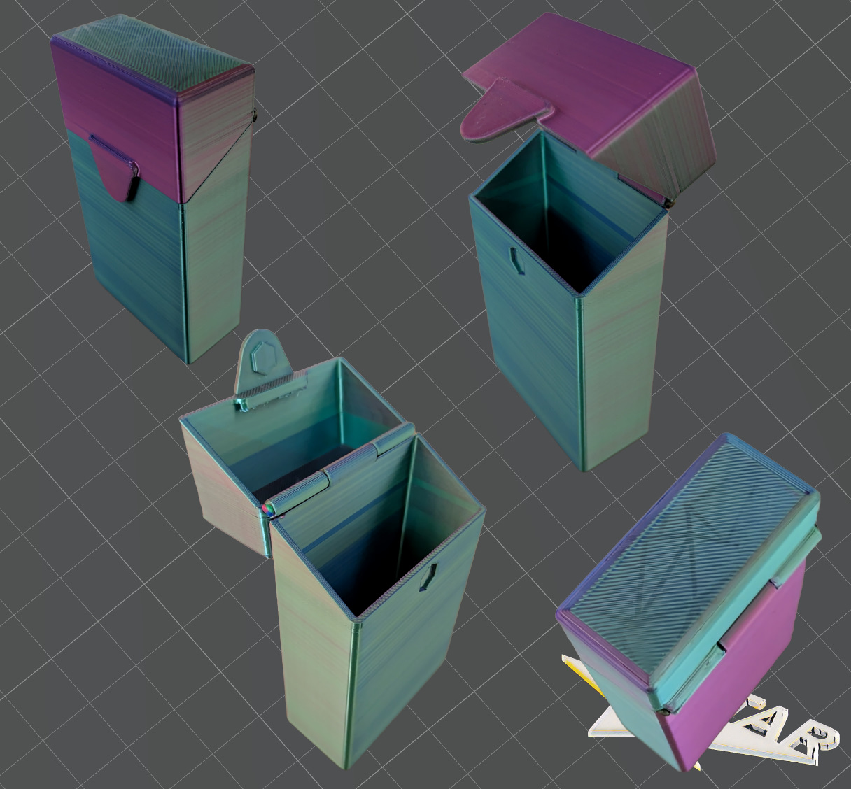 Miniatura 2 do modelo 3D Zigarettenbox / Cigarette Box