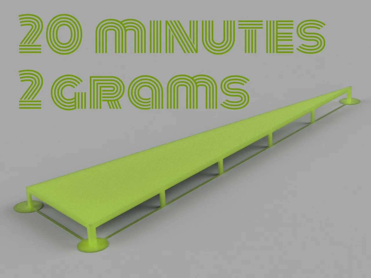 Speed Bridge (Bridging Test) by gloda | Download free STL model ...
