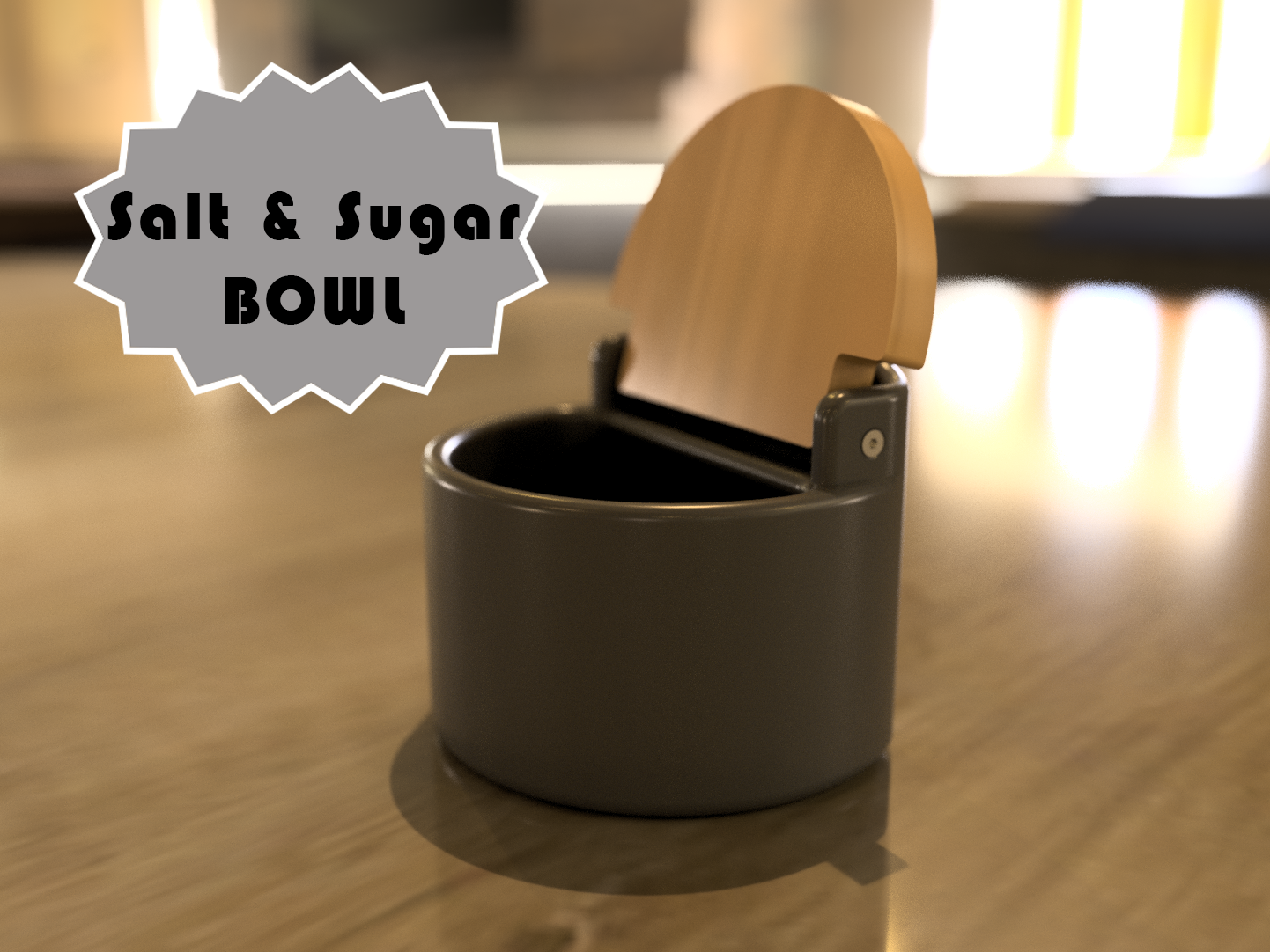 Kitchen sugar bowl (or salt)