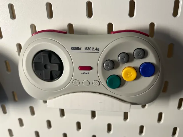 Ikea Skadis 8bitdo M30 Controller Mount