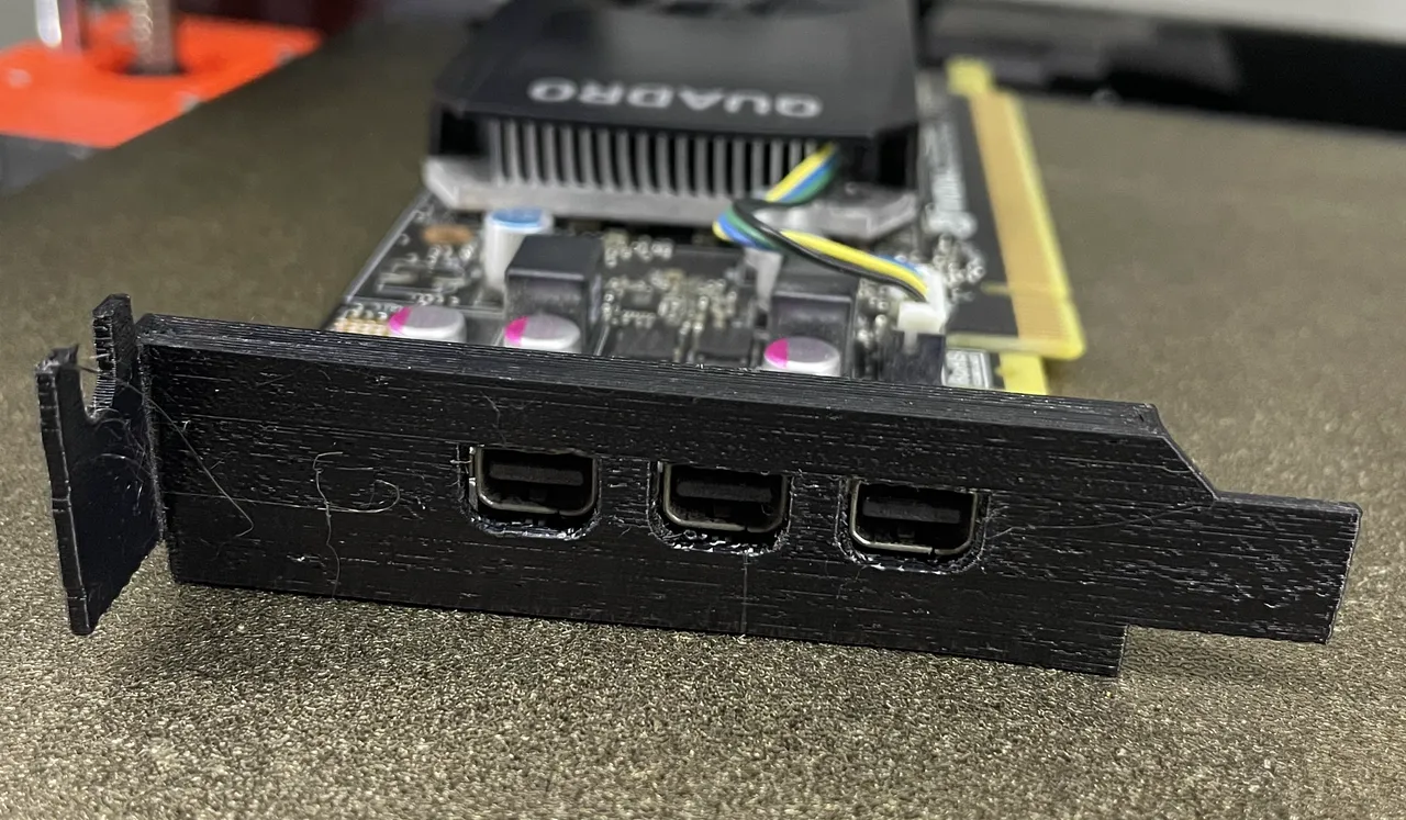 nvidia p400 low profile bracket by jeff | Download free STL model