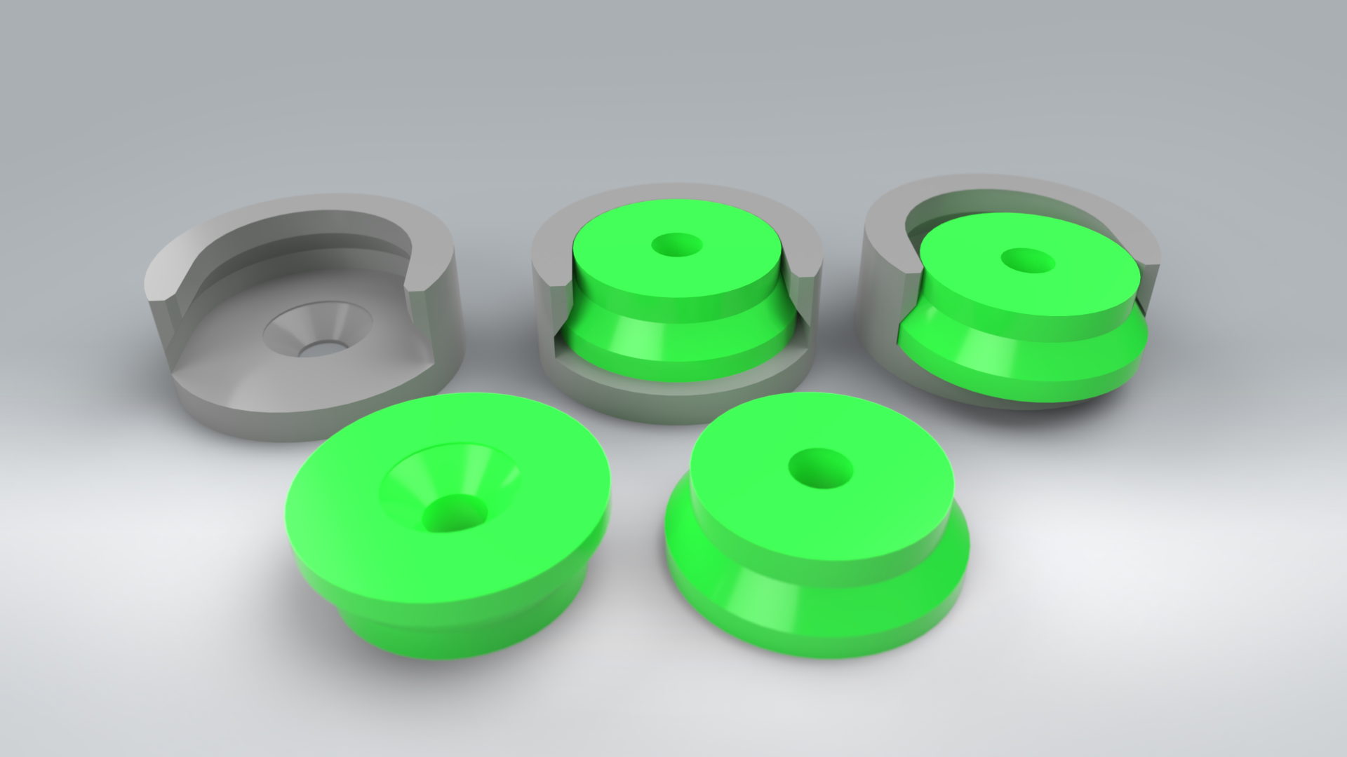 Universal Round Wall Mount (UPDATED!)