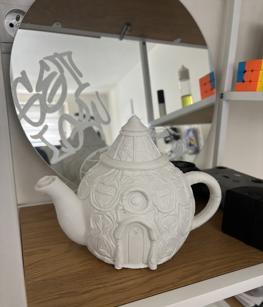 Teapot Totem Fairy Home - Enchanted Elegance!