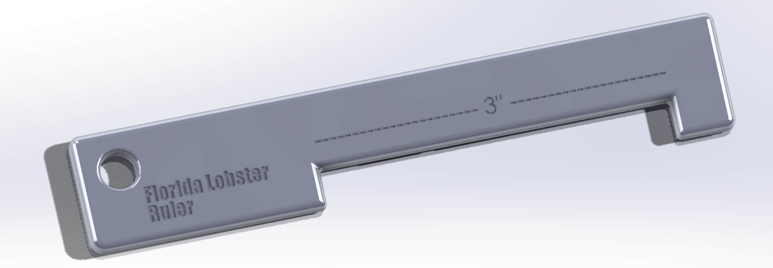 Florida 3 Inch Lobster Ruler