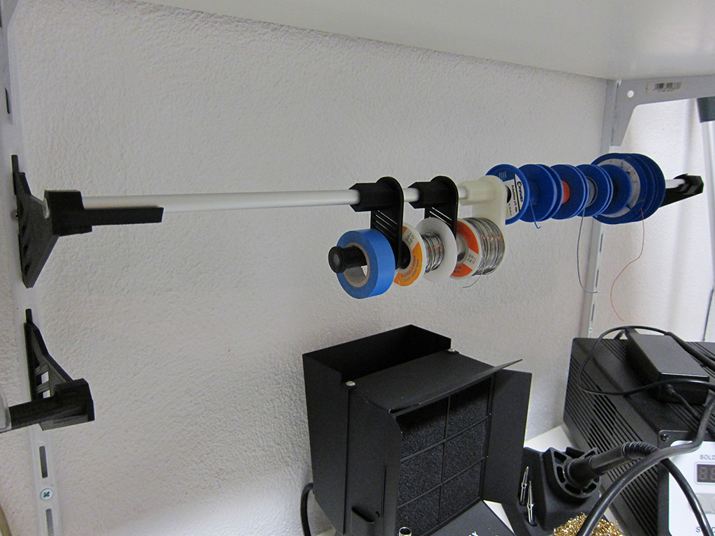 Wall shelf (cable) spool holder (for Element System CLASSIC shelves)