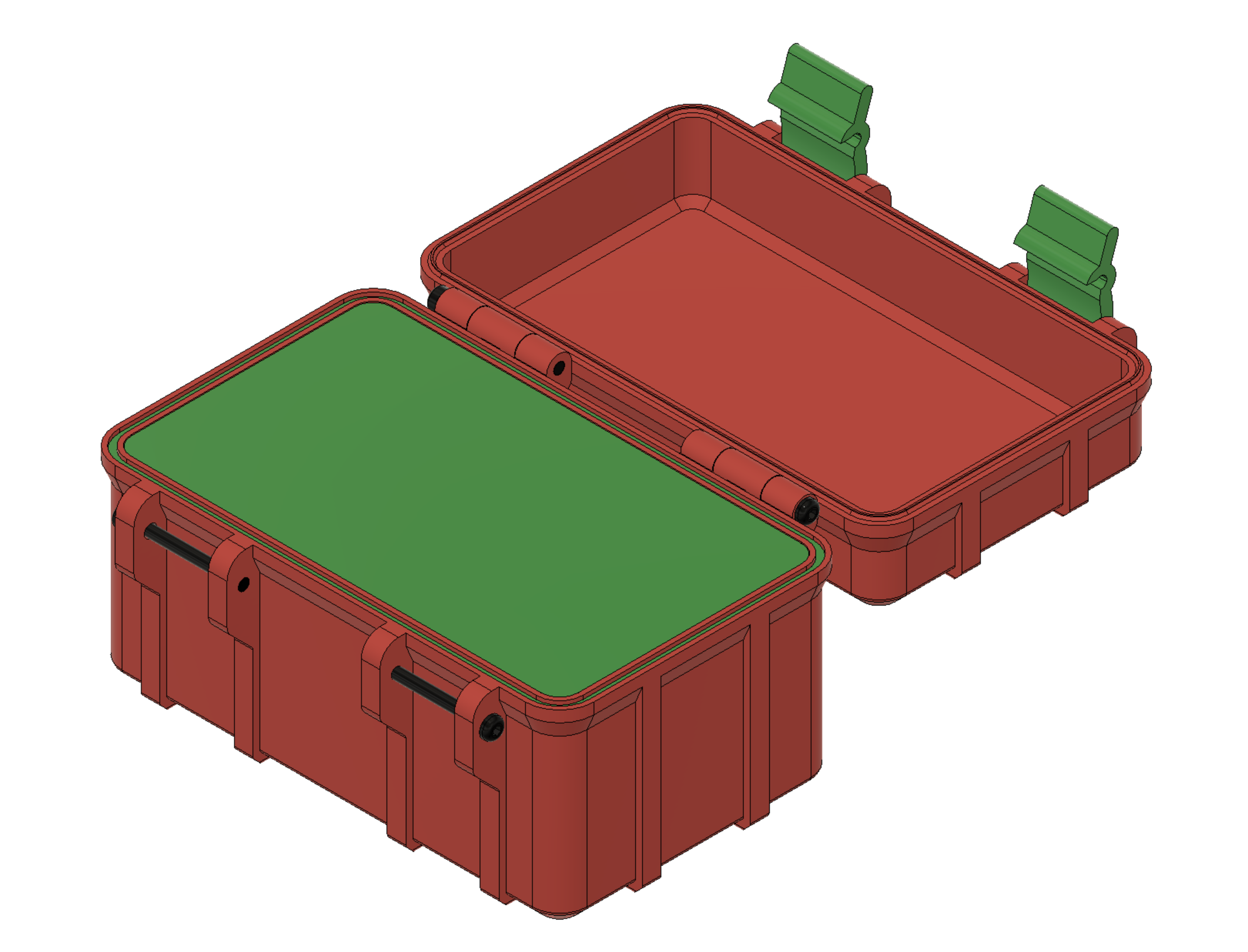 Remix of Whity's Parametric Rugged Box with Blank Insert and Label