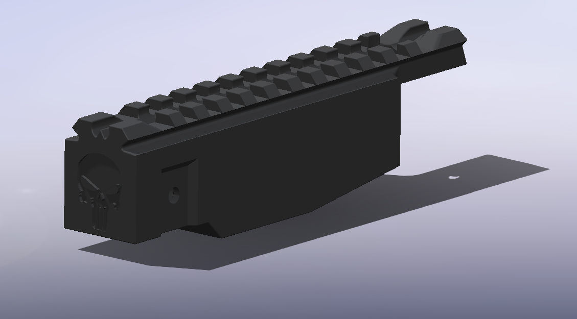 P90 TOP PICANTINI RAIL - HOLLOWGRAPHIC RETICLE REPLACEMENT - AIRSOFT