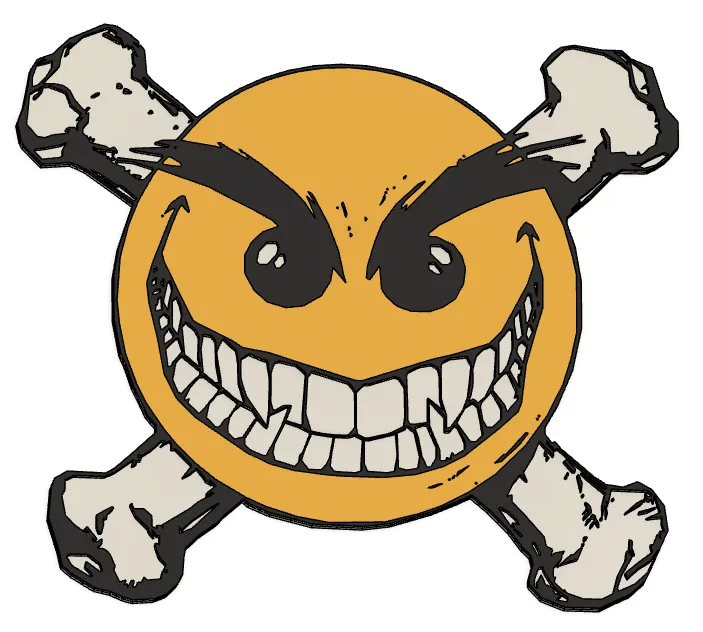 Chaos Comics Smiley 2.5D (fusion360) by mosselini1 | Download free