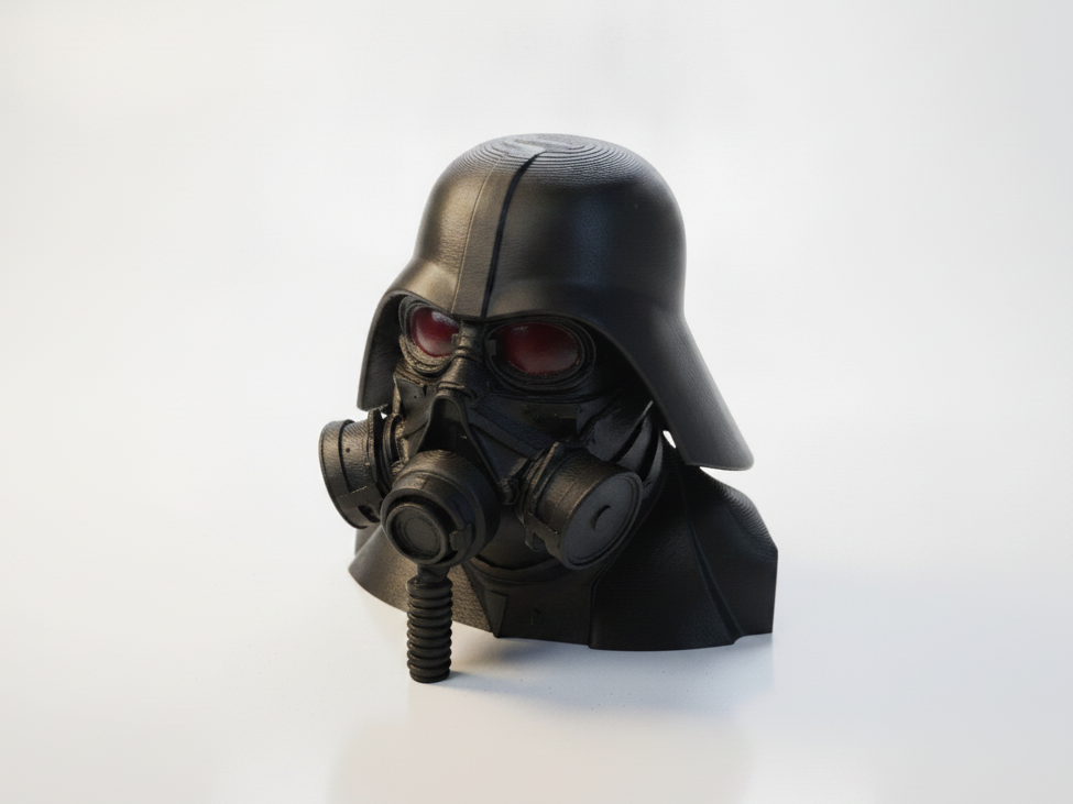 Masked Man Bust Dystopian Collectible 3D Printable