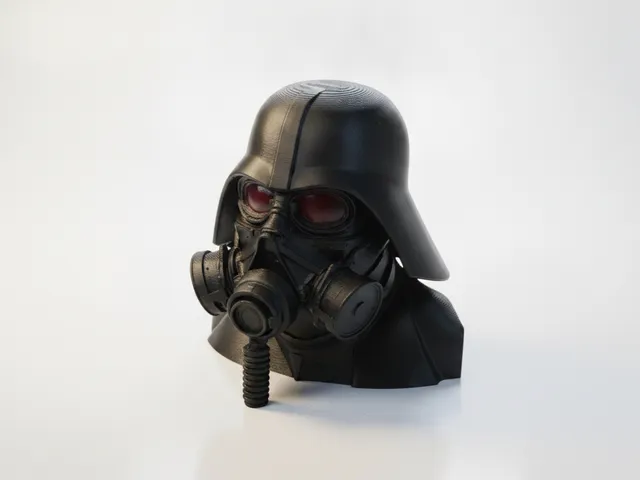 Masked Man Bust Dystopian Collectible 3D Printable