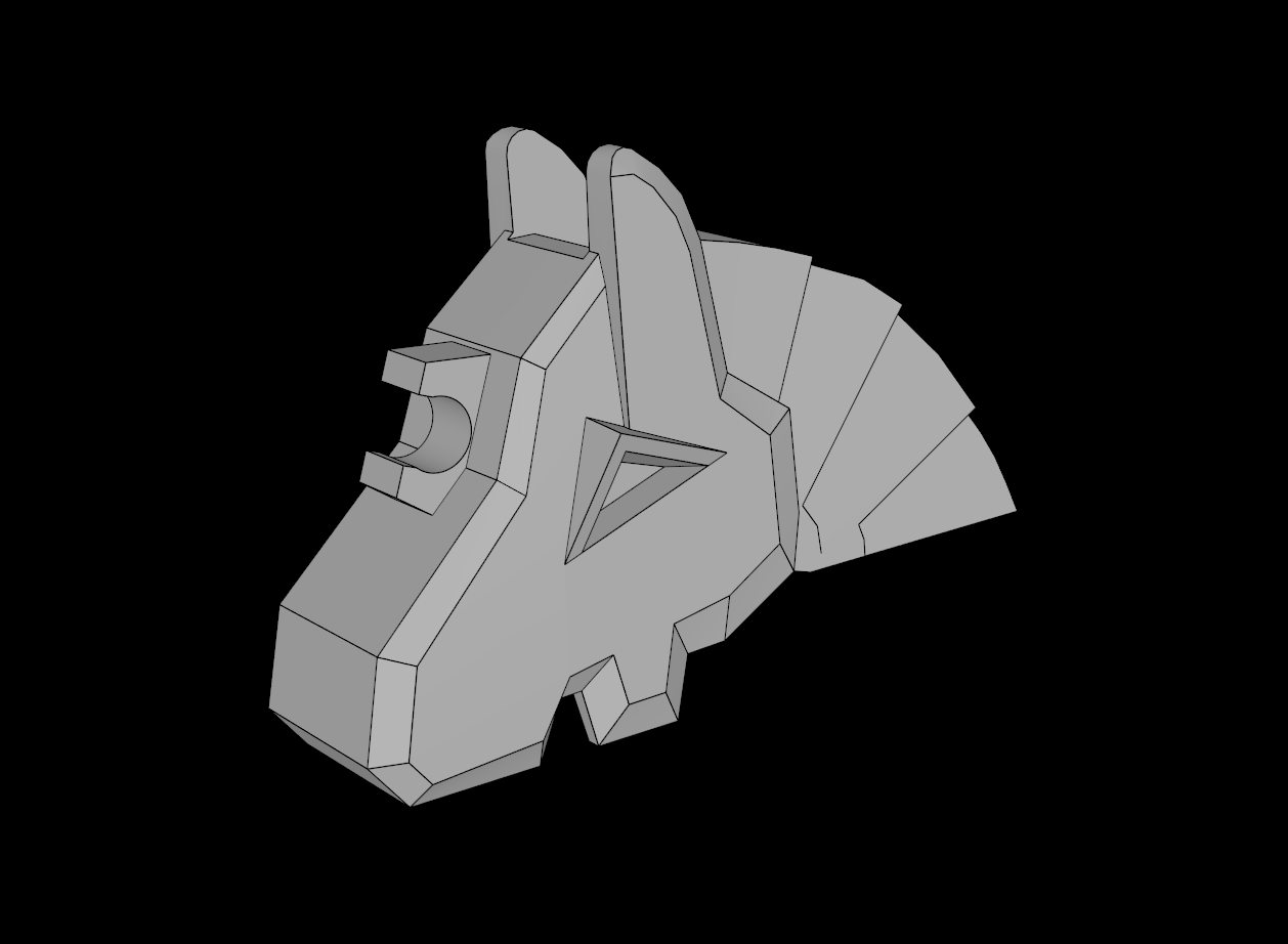 Lego Compatible (48492.dat) Animal Horse Head Armour with Plates