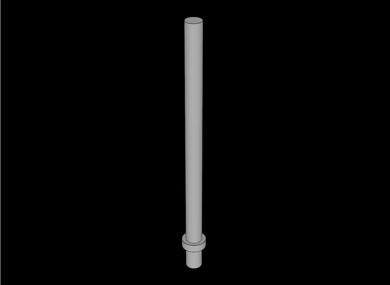 Lego Compatible (4095.dat) Bar  6.6L with Stop