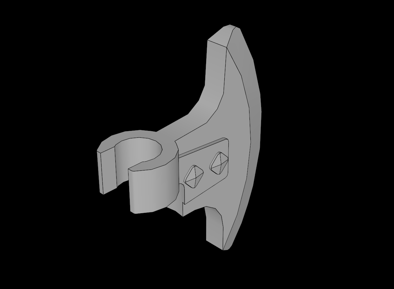 Lego Compatible (53454.dat) Minifig Battleaxe Blade
