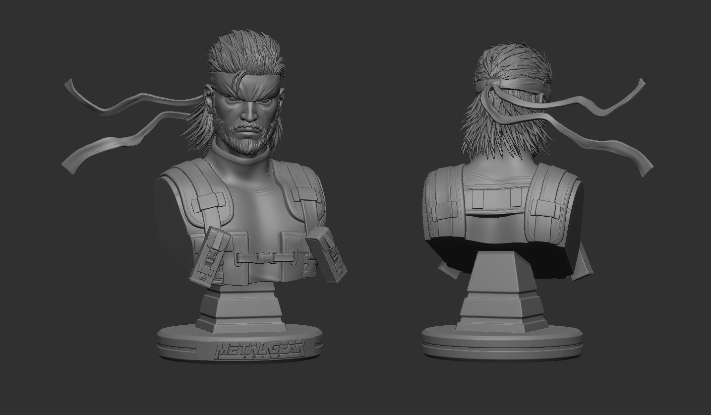 Miniatura 3 do modelo 3D Solid snake - Bust