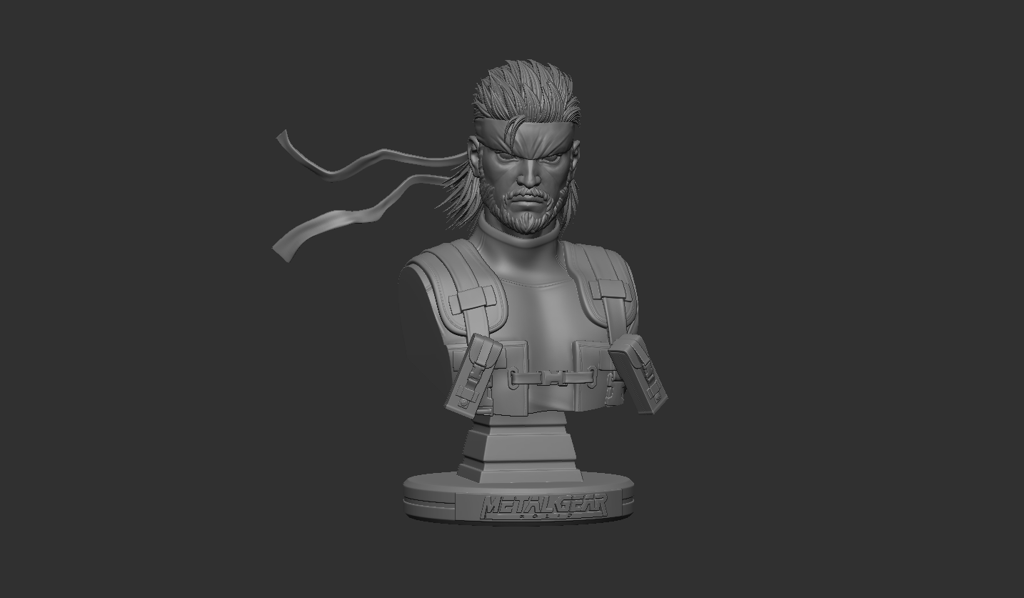 Miniatura 4 do modelo 3D Solid snake - Bust