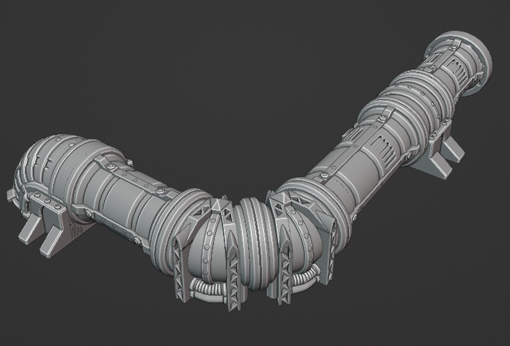 Grimdark terrain pipelines for wargaming, Warhammer 40k etc.